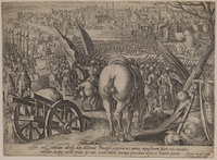 TvB G 0908
<br/>
Geschiedenis Medici: de inname van Milaan
<br/>
<em>Galle, Philips (1537-1612)</em>